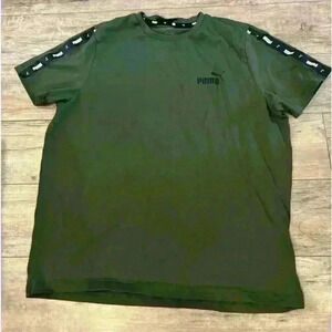 Puma green and black shirt size large